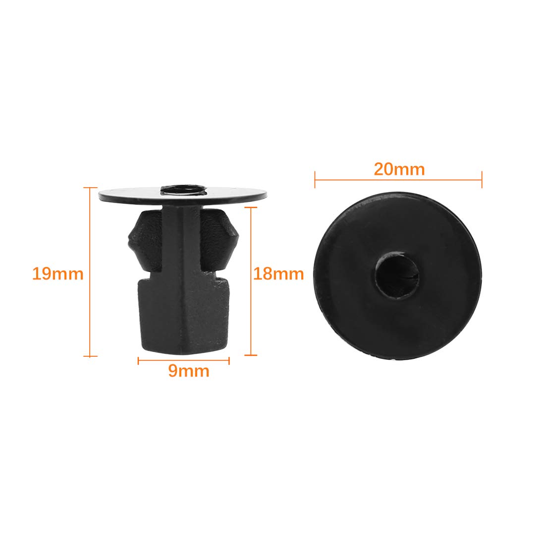 Amazon.co.jp: uxcell プラスチック リベット バンパー