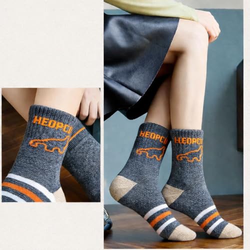 Image of Colourful Socks for Kids, Crew length, Soft Pure Cotton, Lightweight & Breathable, 1 to 9 Years, Pack of 5, Designer socks