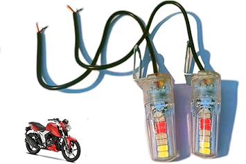 Mix colour 16 Led Strobe Light for Bike | Warning Emergency Police Light | Motorcycle Strobe Light |Compatible with TVS Apache RTR 160 4 V