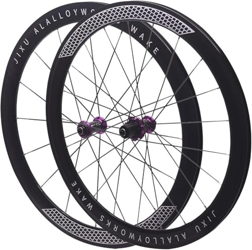 KUNYOS Roues en Carbone pour Vélo De Route 700C 30/40/50 Mm Jante Double Couche en Alliage D'aluminium, Libération Rapide, Freins C/V/Jante, 7-12 Vitesses