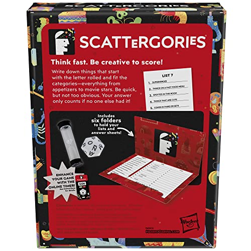 Hasbro Gaming F6795 Scattergories Classic Game, Party Game For Adults And Teens Ages 13 And Up, Board Game thumb #1