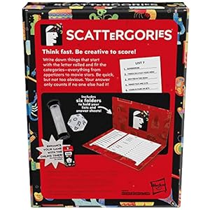 Hasbro Gaming Scattergories Classic Game, Party Game for Adults and Teens Ages 13 and up, Board Game for 2+ Players Hasbro Gaming Scattergories Classic Game Party Game for Adults and Teens Ages 13 and up Board Game for 2 Players