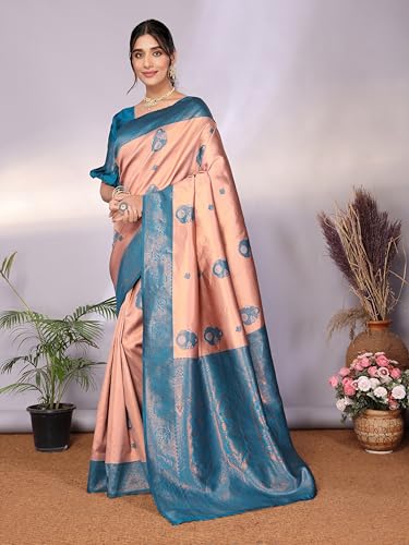 Image of Avantika Fashion Women's Kanjivaram Soft Silk Banarasi Sarees With Blouse Piece For Women
