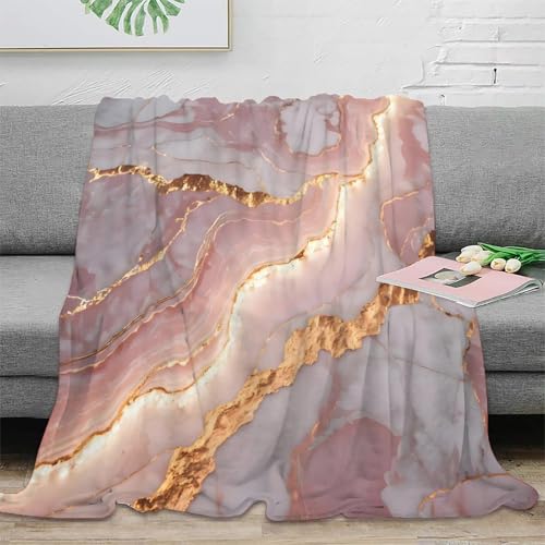 Literie modern abstrait rose swirls : plaid microfibre luxe 3D - 2