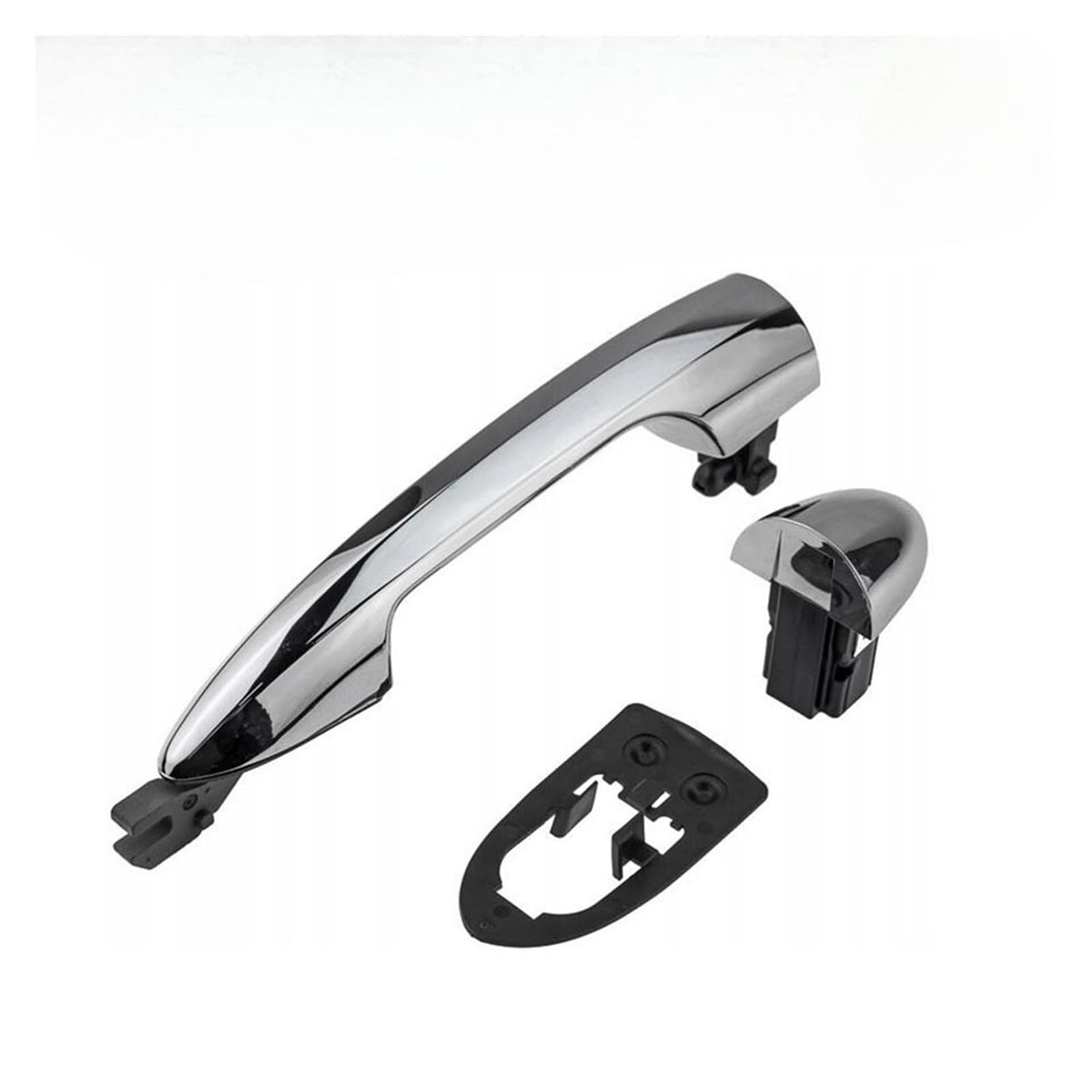 HFEWCVK Fit for AlfaRomeo for Giulietta 2010-2020 for Mito 156099956 ABS Car Exterior Accessories Car Exterior Door Handle Without Hole(Dark Grey)