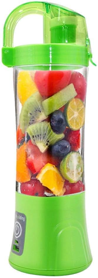 Dubleir 400ml Portable Blender USB Rechargeable, Personal Blender Smoothie Maker, Mini Juicer Cup With Six Blades, Non-toxic, 304 Stainless Steel, 12,000 Rpm, For Home Outdoor Sports Travel Office