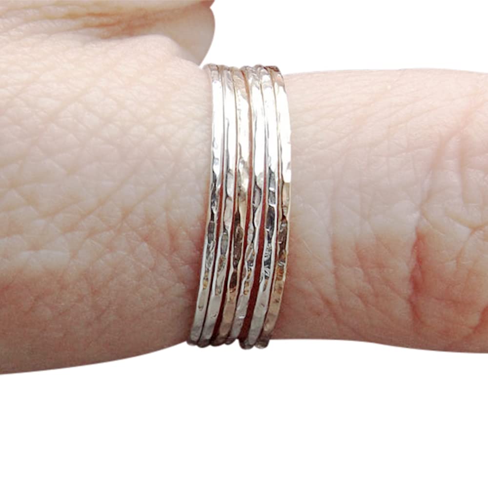 Build A Set! Super Skinny Stacking,Knuckle, or Thumb Rings,Gold Rings,Stacking Rings,Knuckle Rings,Skinny Rings,Thin Rings, Hammered Ring