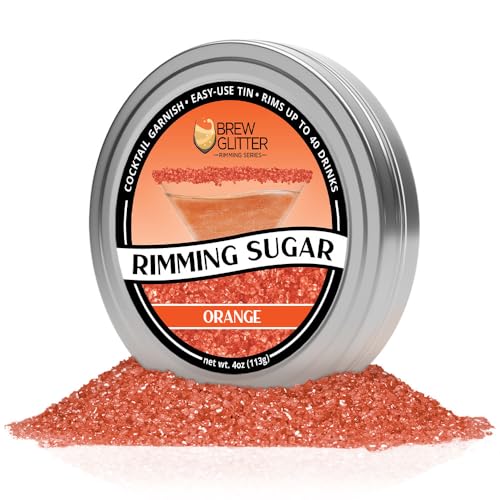 image for Bakell Brew Glitter - Orange Rimming Sugar (4oz, 1x Bar Tin) Cocktail 