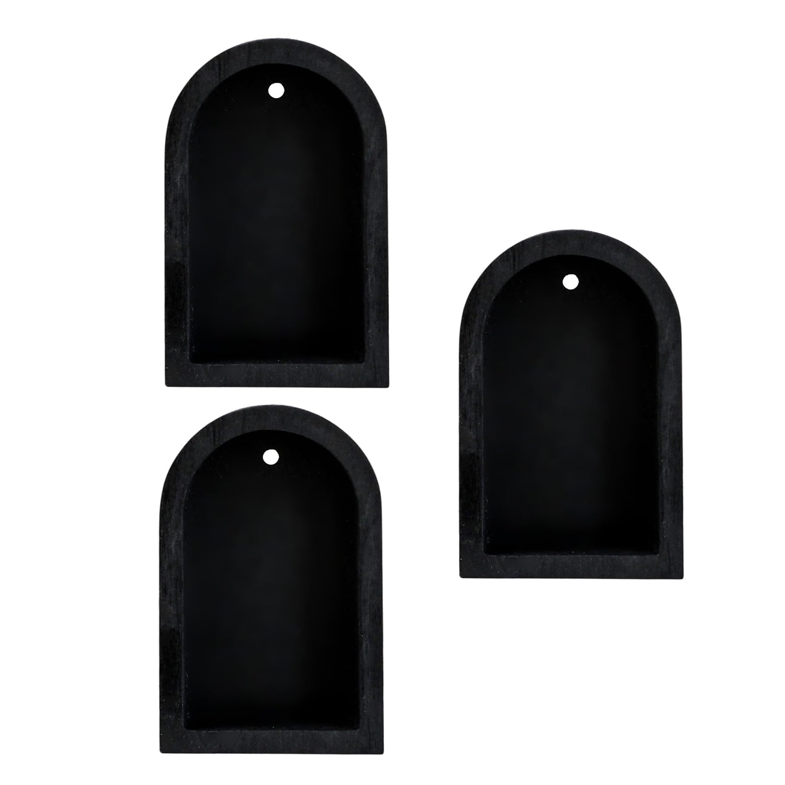 Tsophreniq Wall Mounted Floating Shelf for Plant Figurines Display, Arched Door Walled Decors Walled Wood Storage Shelves Mounted Floating
