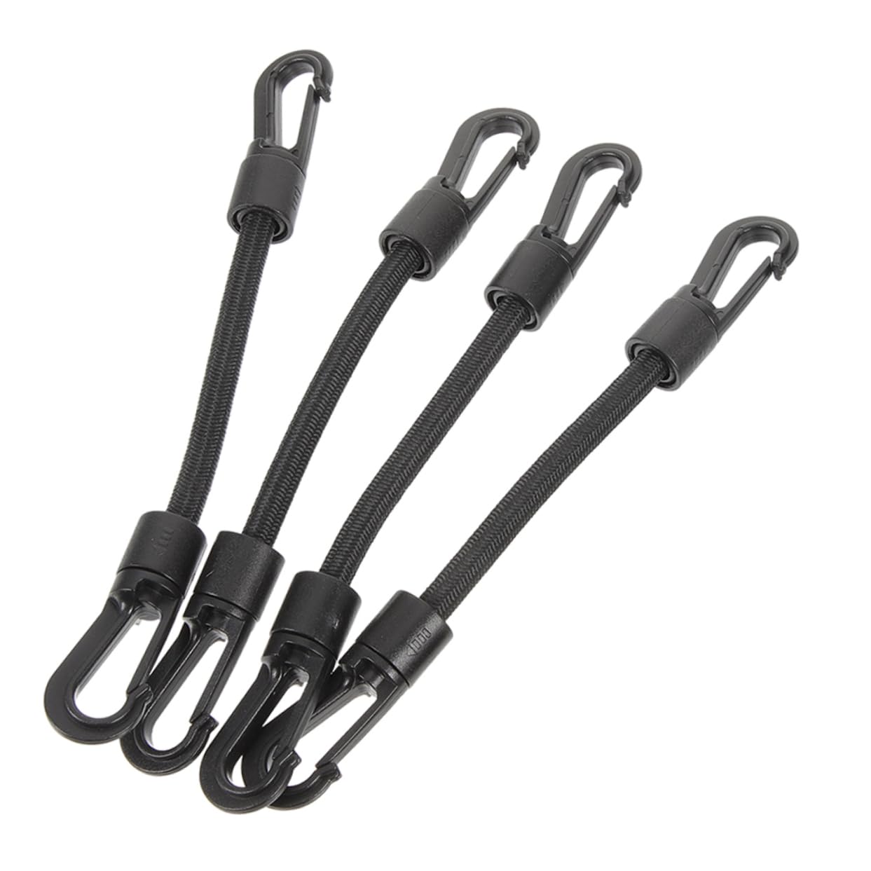 HOLIDYOYO 4Pcs Multi Function Elastic Tie Down Straps with Double Hooks Portable Outdoor Supply for Camping Hiking Boating High Elasticity and Strong Tensile Strength for Heavy Loads