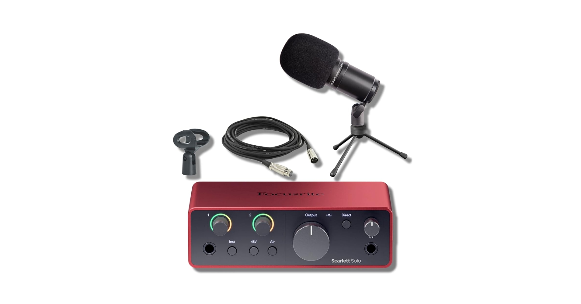 Amazon.com: Focusrite Scarlett Solo 4G with Zoom ZDM-1
