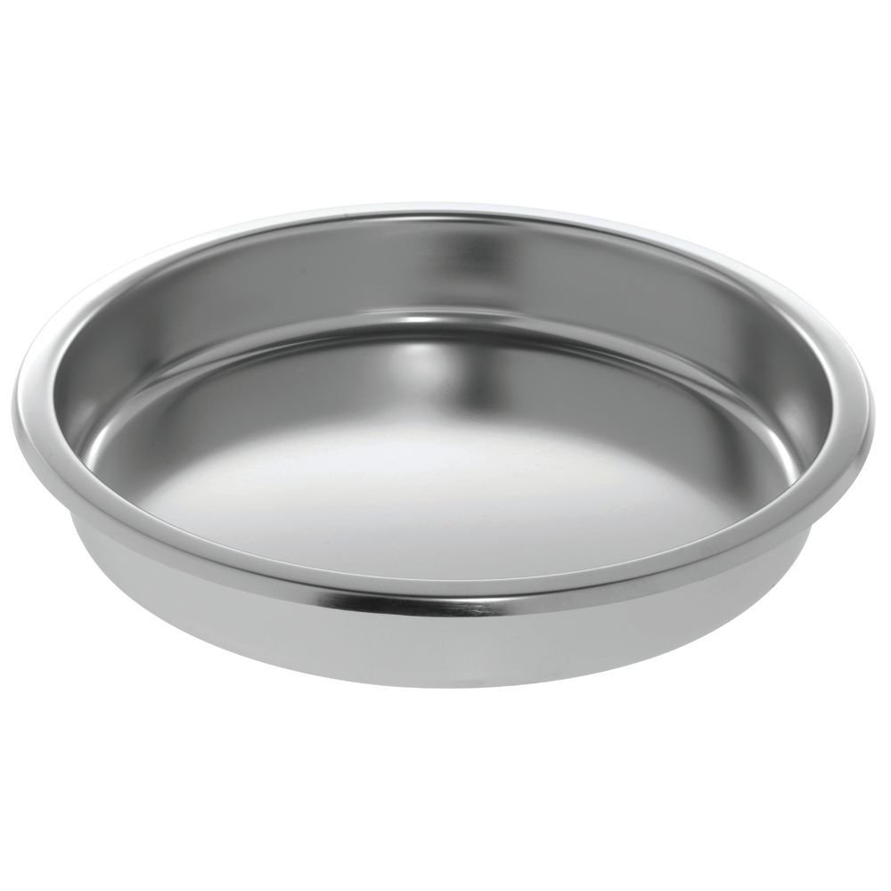 Chafer Chafing Dish Food Pan Round Stainless Steel - 15 1/4 Dia x 2 1/2 H by HUBERT – Stainless Steel, Silver, Model YH721-FP