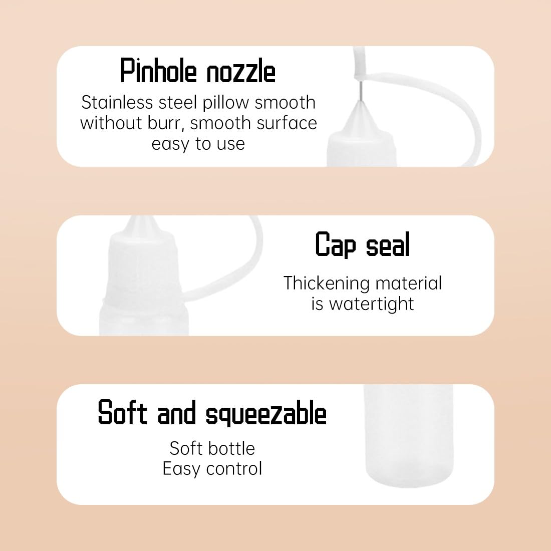 Applicatori Colla 6 Pezzi - Bottiglie Con Punta Ago, Per Precisione - Foto 10