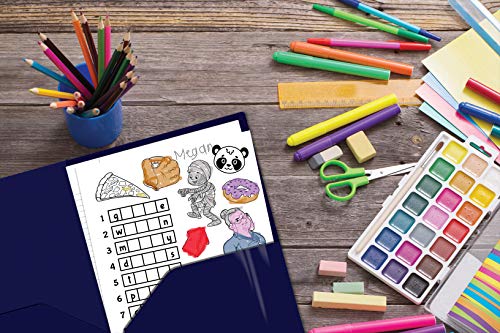 Extra Heavyweight Blue Plastic 2 Pocket Portfolio Folders, 12 Pack, Premium Letter Size Folders, High Sheen Reflective Finish, By Gold Seal, 12 Pack Poly Folders, Blue #TOP3