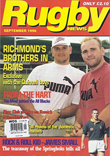 Rugby News (September 1996 - Cover: Craig & Scott Quinnell)