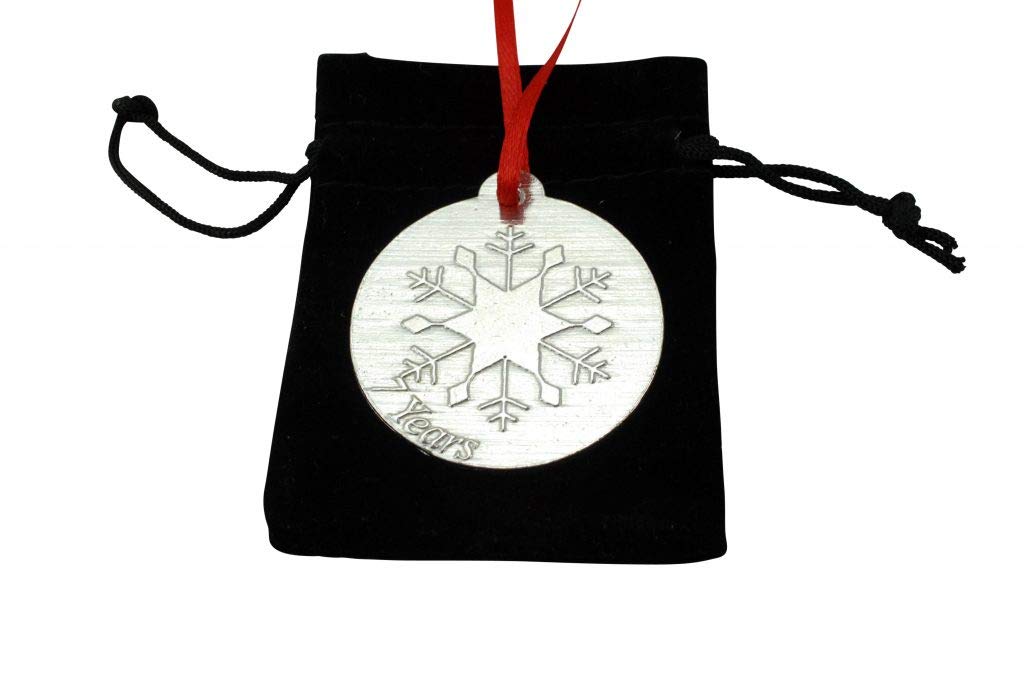 9th Wedding Anniversary Metal Keepsake Chrstimas Tree Ornament Bauble Decoration Ornament