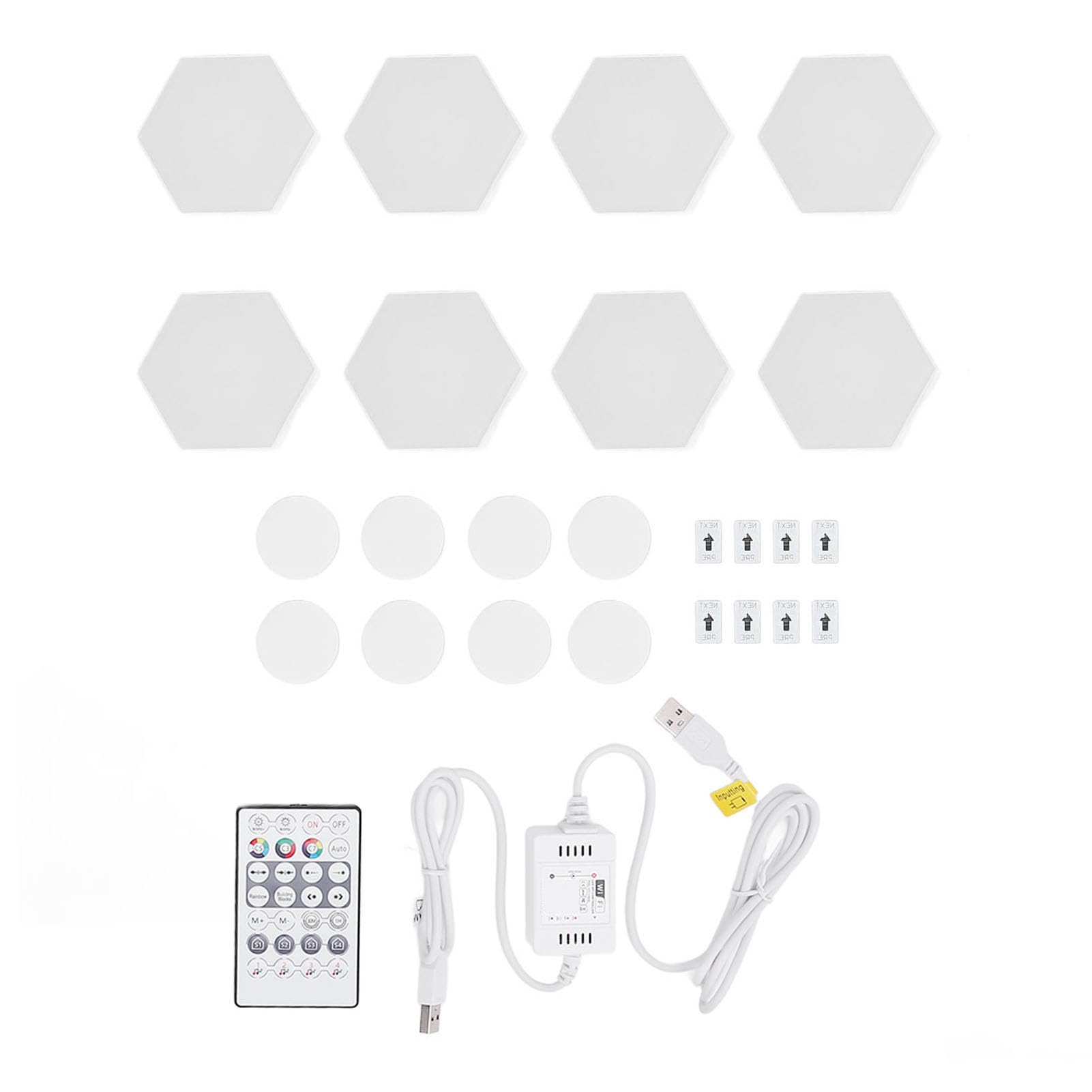 Zestaw LED Hex Lampa LED Smart WIFI USB Zdalne sterowanie głosem Synchronizacja muzyczna 16 milionów kolorów do pokoju gier Noce filmowe