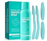 Eazerom 60 Hair Identifier Spray For Dermaplaning,114ml Hair Identifier Spray For Face Shaving Gesichtshaar-Identifikationsspray Für Dermaplaning,Haarerkennungsspray für die Gesichtsrasur