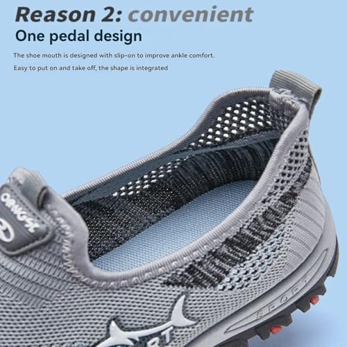 Atlacoast Shoes for Men Jarv Cooling Comfort Sneaker Breathable Soft Bottom Anti-Slip Slip On Walking Shoes for Men3