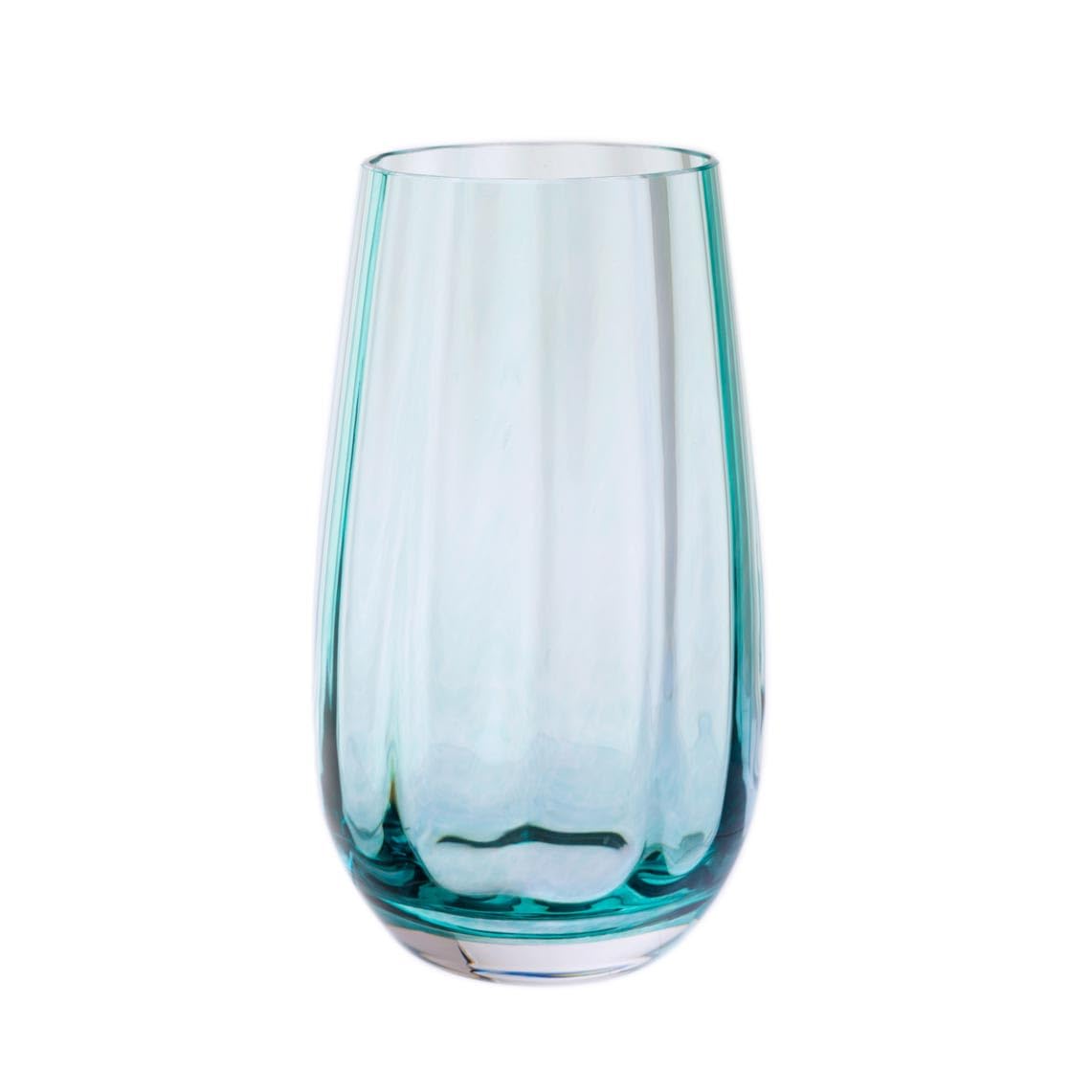 Dartington Crystal Teal - Artisan Vase (, Dewdrop)