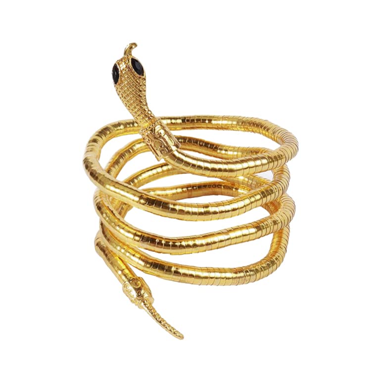 Bendable Snake Bracelet for Women Snake Necklace Adjustable Punk Snake Choker Collar Necklace Medusa Necklace Snake Jewelry Halloween Costumes Accessories-image-19