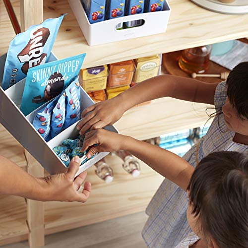 Youcopia 3 Packet And Snack Shelfbin Tiered Packet & Snack Bin Organizer For Kitchen Cabinet Pantry, Small, White #TOP4