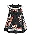 AvaCostume Womens Flower Printing Lace Edge Kimono Stlye Lolita Dress, Black L