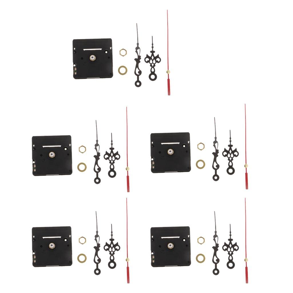 bnf® 5 Set Clock Movement for Quartz Wall Clock Repair Black Short Shaft 1.2cm | Other Crafts-image-43