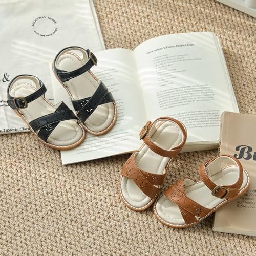 Image of ESTINE Girls Sandal Dress Shoe for Toddler /Little Kid Party School Shoe