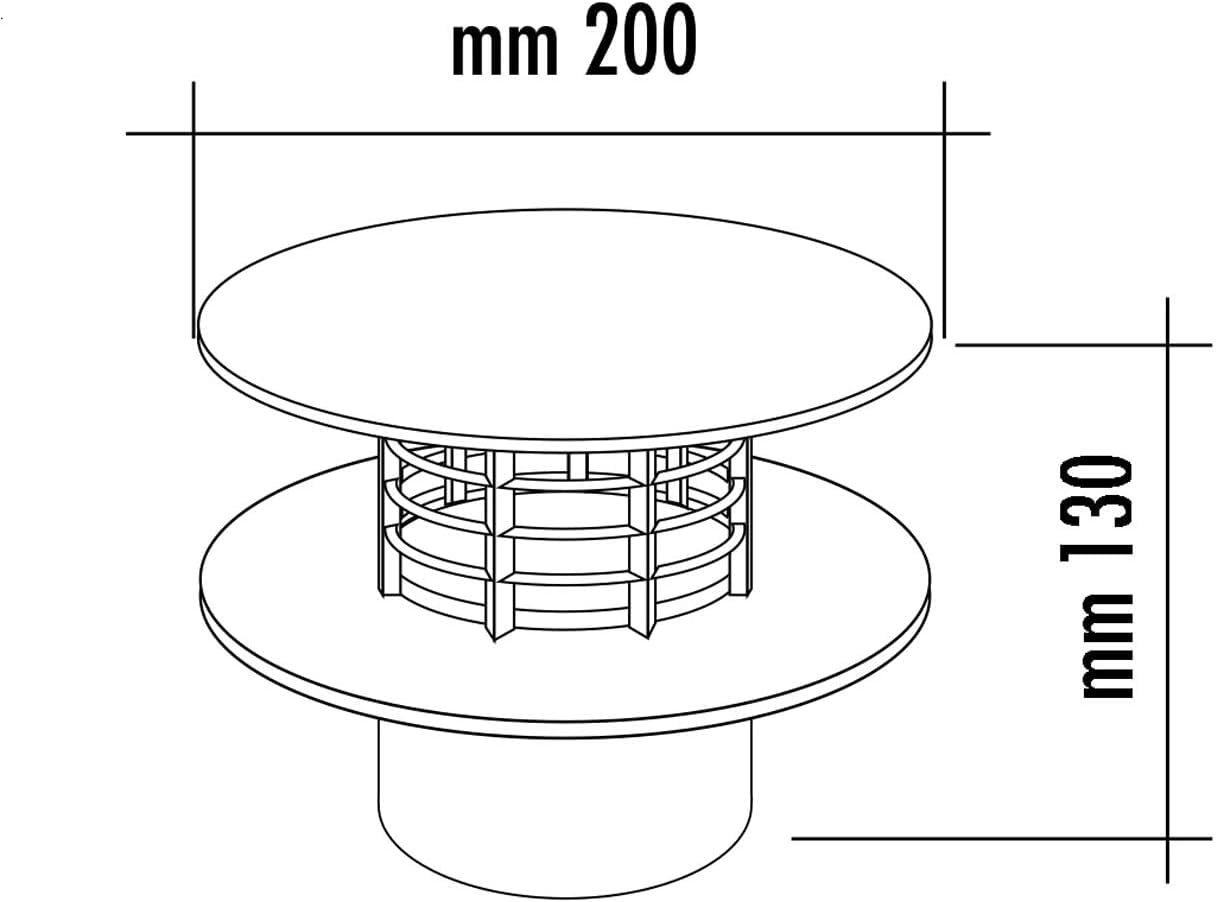 Jardibric - Extracteur Statique Ø100 mm PVC - Ventilation Fosse Septique et Micro-Station - Aérateur Assainissement