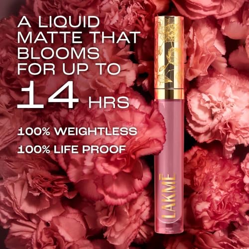 Image of Lakme Rouge Bloom Matte Lip Liquid Fierce Fuchsia 502-3.5ml