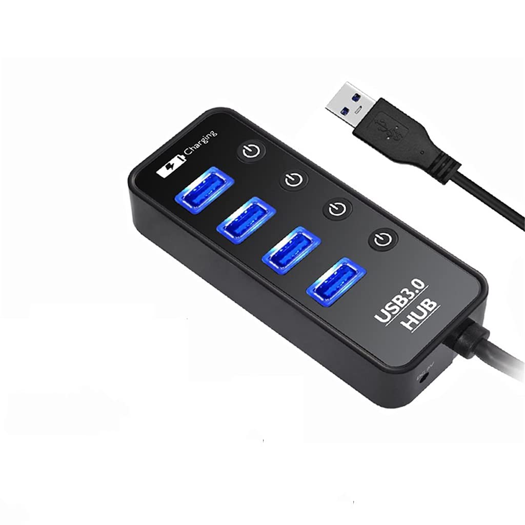 USB 3 0 HUB Charger Multi 4 Port for Computer Pc Laptop Accessories with Power Adapter USB OTG