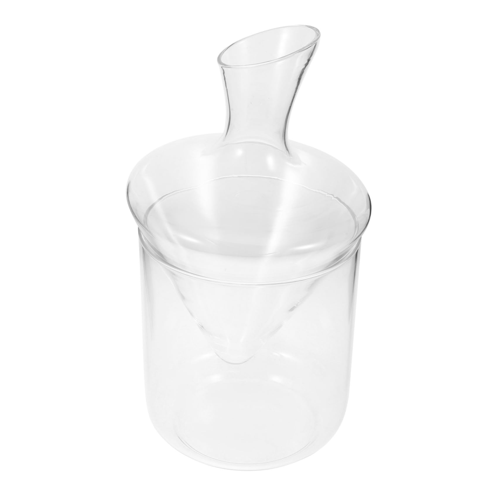 Zerodeko Terrarios 1 Pc Licorera Decantador De Vino De Cristal Aireador De Vino Decantador Vintage Jarra Dispensador De Bebidas Filtrar Champán Mini Cubeta De Hielo Vidrio Botella De Vino