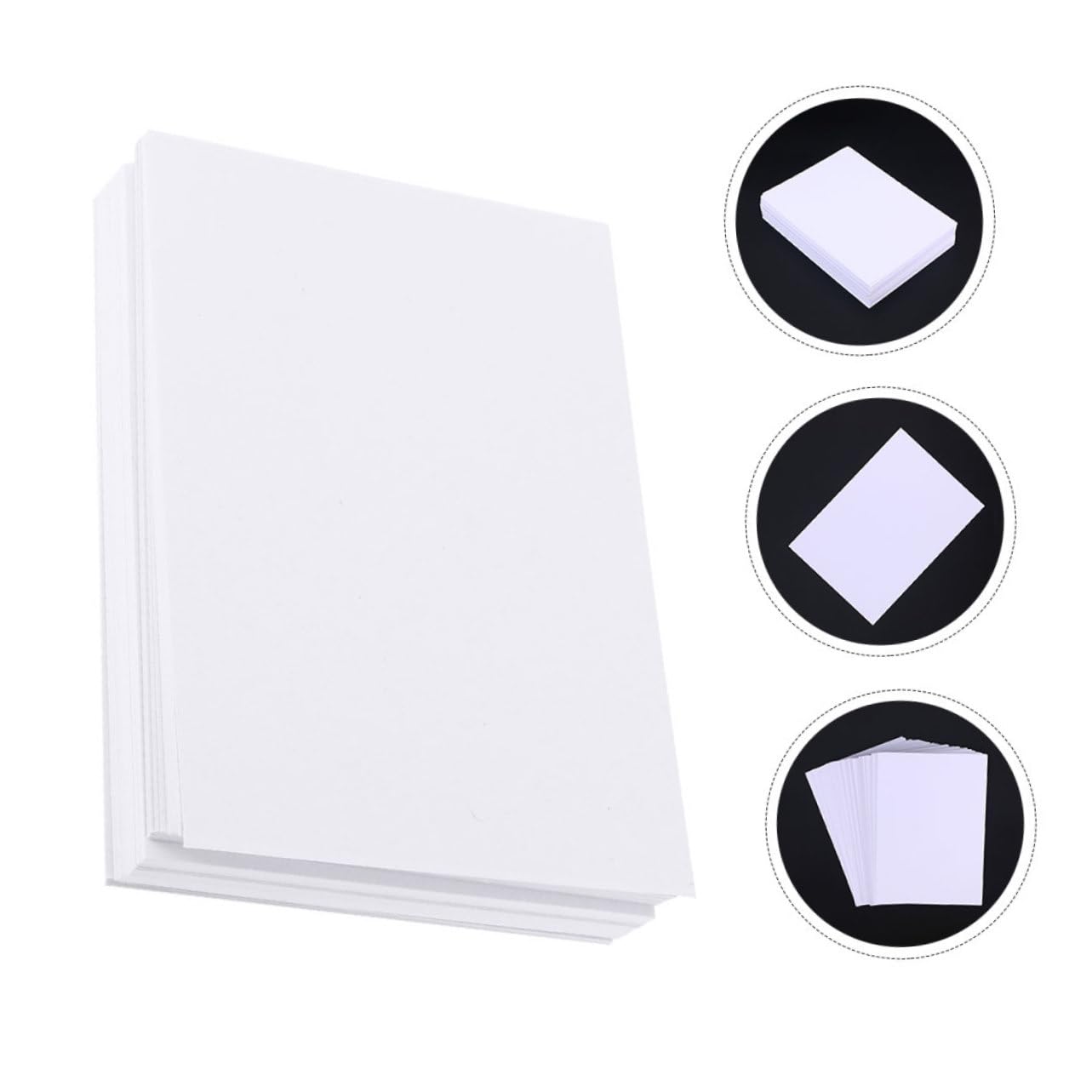 FONDOTIN 100 Blatt Aquarellpapier Weiß für Schüler und Anfänger Malpapier mit Glatter Oberfläche und Widerstandsfähig gegen Knicken zum Zeichnen und Basteln