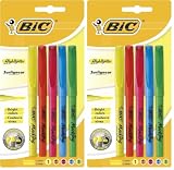 BIC Brite Liner - Rotuladores fluorescentes (5 unidades) (Paquete de 2)