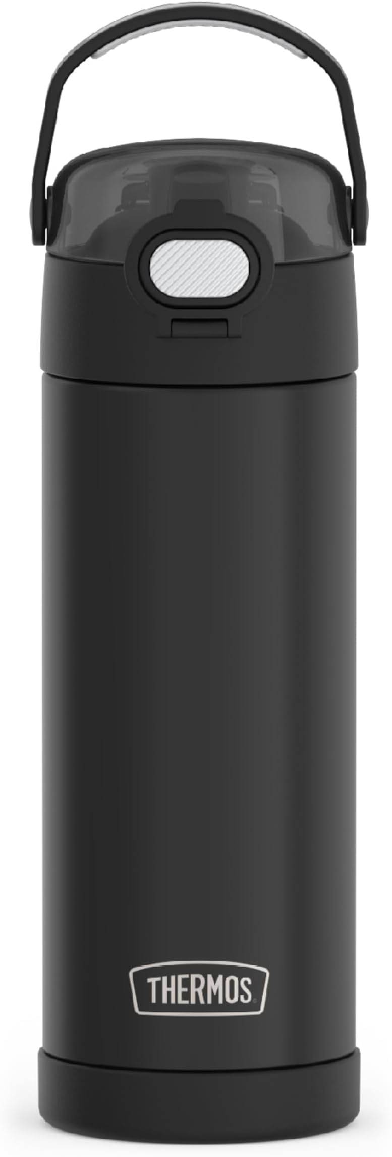 THERMOS FUNTAINER 16 Ounce Stainless Steel Vacuum Insulated Bottle with Wide Spout Lid,Black Matte,(Pack of 6) 매트 블랙. 16 Ounces (Pack of 6)