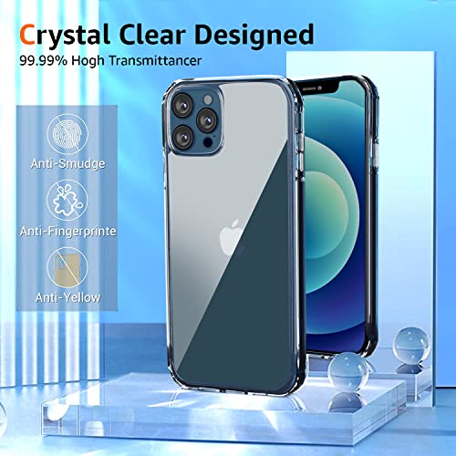 Image of amazon basics Hybrid Protection Clear Back Cover Case For Iphone 12 Pro Max-(Polycarbonate|Transparent)