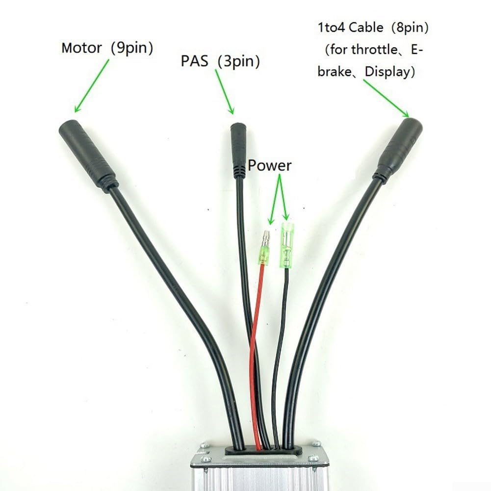 Efficiente controller impermeabile 3648V per KT17A Ebike, compatibile con motori brushless da 350 W
