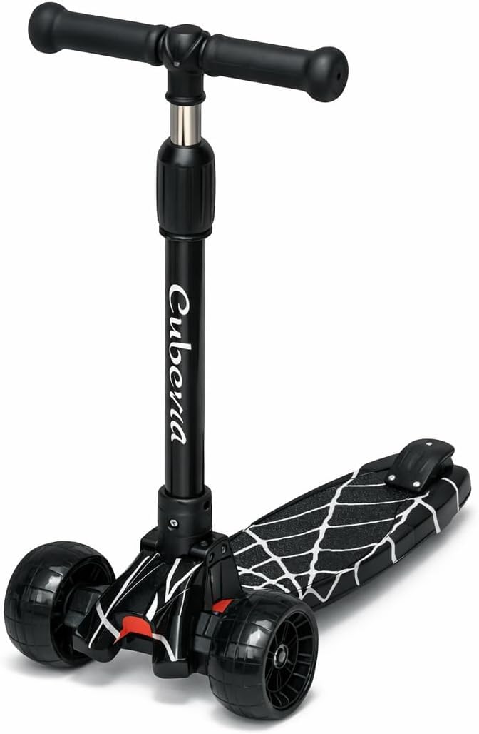 CUBERRO Kids Scooter, Dark Red, 2-6 Years Old