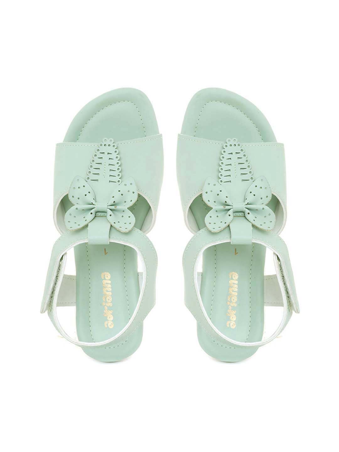 Khadims Adrianna Green Flat Sandal for Girls - 4.5-12 yrs (6537717) (B0CX5F6Z35) Amazon Price History, Amazon Price Tracker