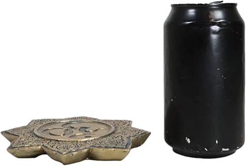 Miniatura 7 de Ebros Gift Fengshui Zen Buddha Om Symbol Mandala Lotus Padma Flor Incienso Stick Holder Plato Quemador Medallón Figurilla Hogar Fragancia Accesorio
