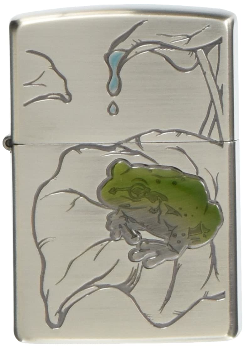 Amazon.co.jp: ZIPPO ライター カエル ニッケル 63430198 : ファッション