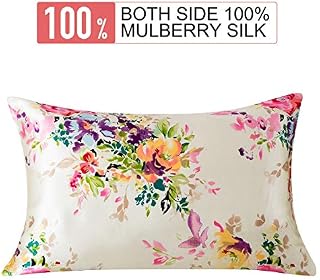 SLPBABY Silk Pillowcase for Hair and Skin with Hidden Zipper Print (Standard, Pattern5)