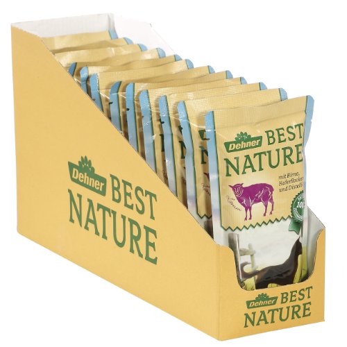 Dehner Best Nature Hundefutter Adult, Wild und Nudeln, 12 x 150 g (1.8 kg) & Best Nature Hundefutter Adult, Lamm und Birne, 12 x 150 g (1.8 kg)