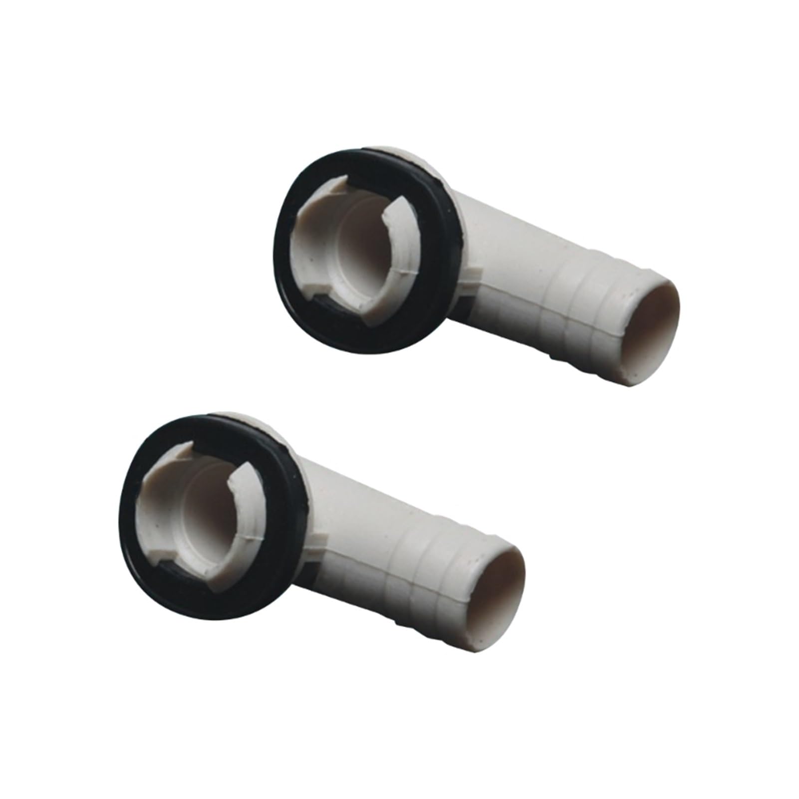 Corelix J 2Pcs Air Conditioner Drain Outlet Connector Drain Pipe Elbow Universal External Unit Spout(J)