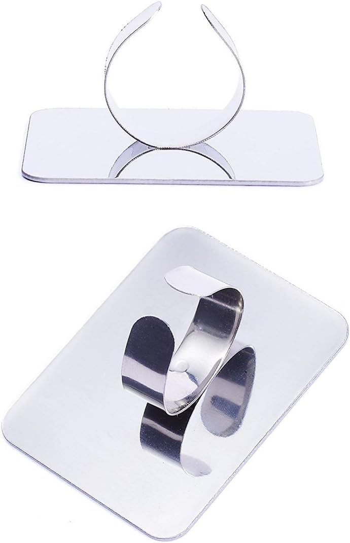 Makeup Mixing Palette, Feelhigh Stainless Steel Cosmetic Artist Mixing Palette with Spatula,Stocking Stuffers for Women Makeup Spatula Makeup Mixing Foundation (Ring shaped) 2