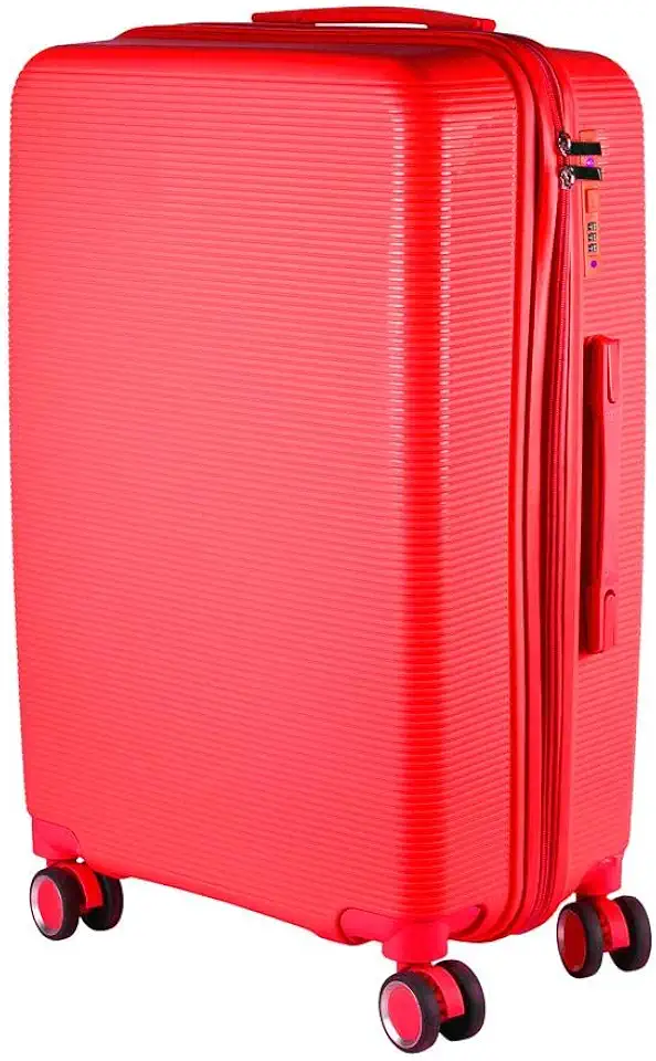 Mala de bordo em Polipropileno 4 rodas 360º - AeroMalas Irlanda (Vermelho)