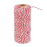 martisorului 100m Bindeband aus Baumwolle in rot-weiß mit einem Durchmesser von 1mm│★ Super Angebot: 2 Baumwolle Bindfaden kaufen, erhalten Sie 1 davon KOSTENLOS!!(Achten Sie bitte auf unsere Aktuelle Angebote, nur kurze Zeit!!)