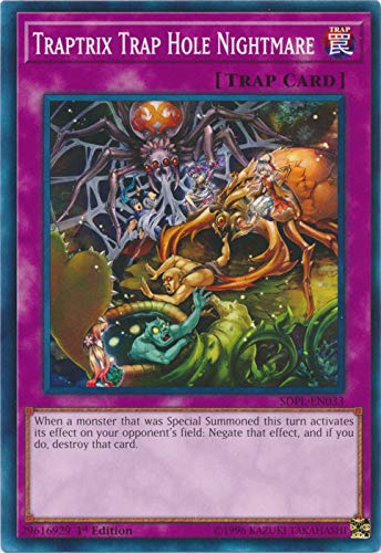 trap trick yugioh deck Amazon.com: Yu-Gi-Oh! - Traptrix Trap Hole Nightmare - SDPL-EN033 - Common  - 1st Edition