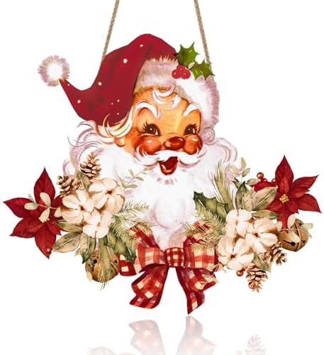 Christmas Decorations Christmas Hanging Wooden Sign - Vintage Sty...